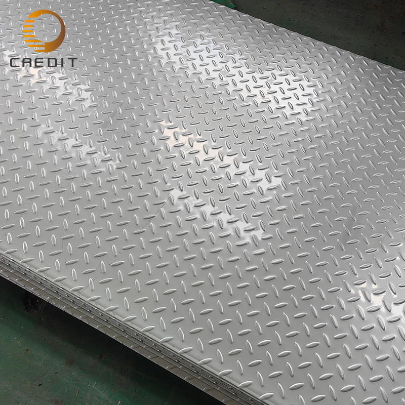 stainless‑steel‑checkered‑plate‑diamond‑pattern‑anti‑slip‑sheet